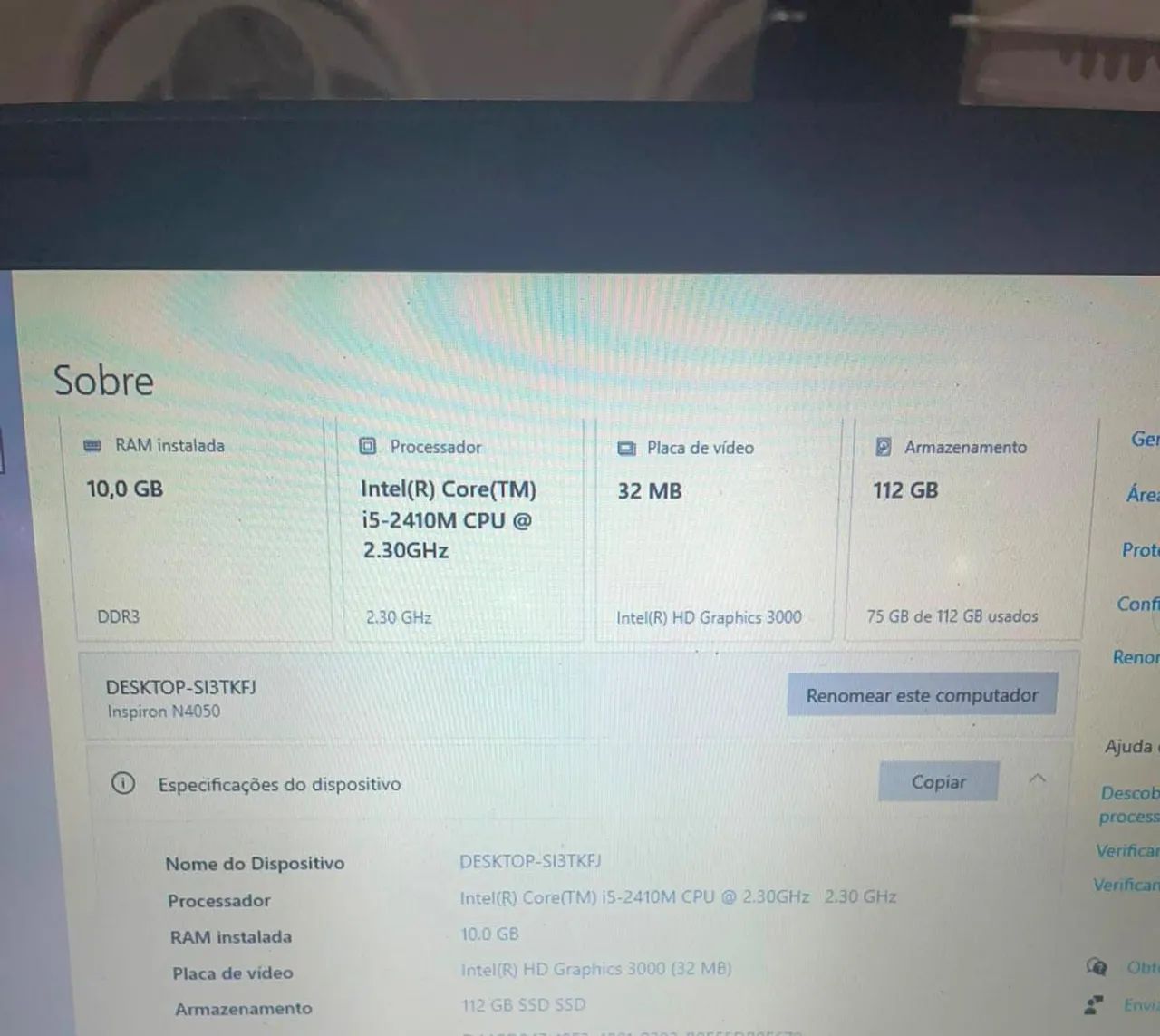 Notebook Dell N4050 - Foto 2