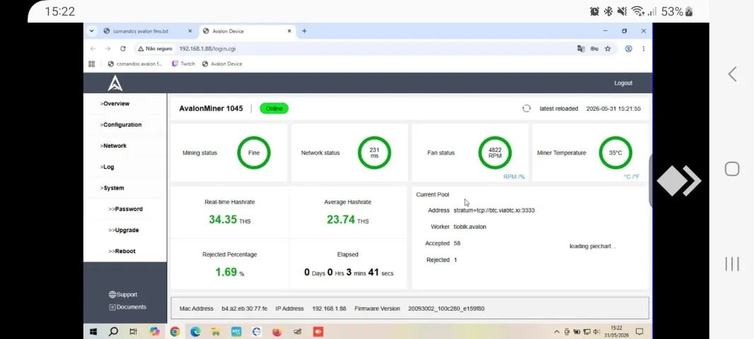 Controladora Mineradora Avalon Miner 1045 Canaan 100% Funcional - Foto 5
