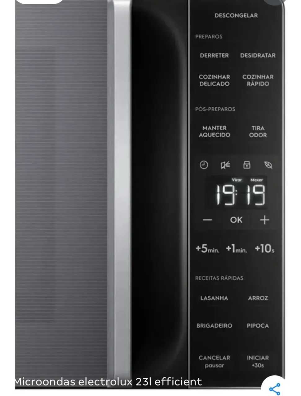 Micro-ondas eletrolux efficient 23 litros  - Foto 2