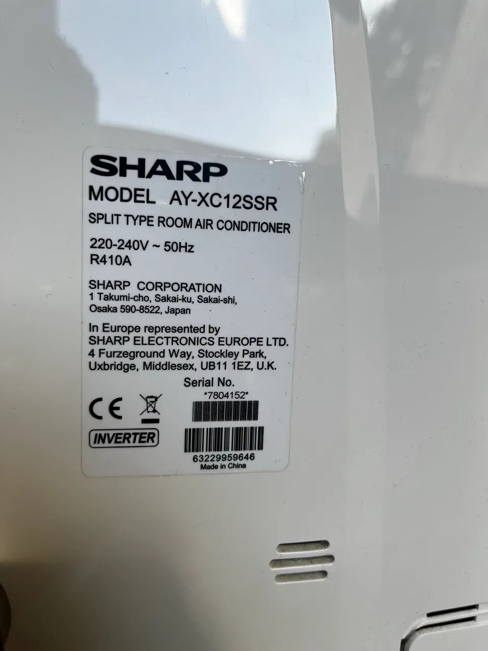 Ar-condicionado Sharp 220V