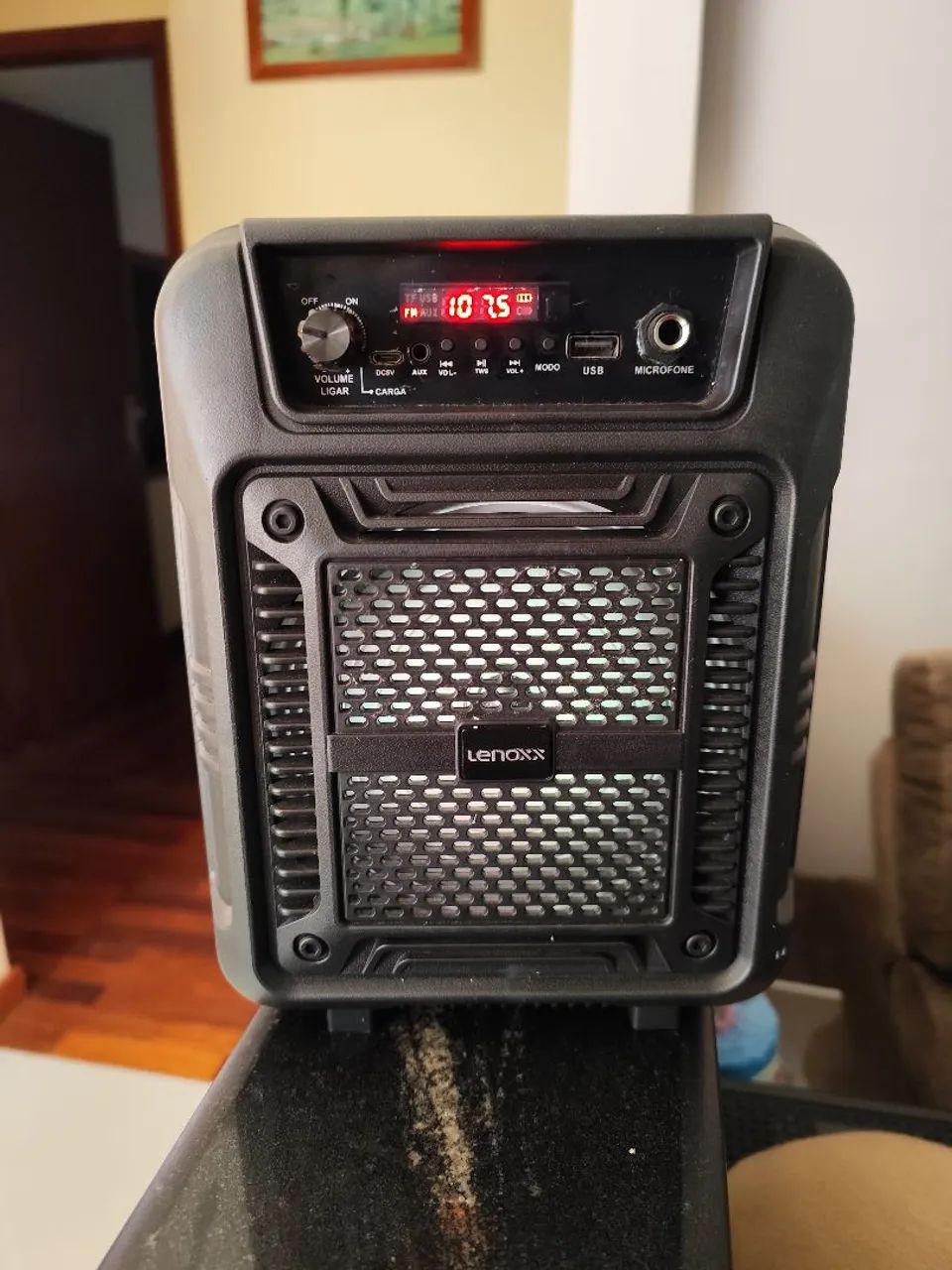 Caixa de som Bluetooth e radio Lenoxx