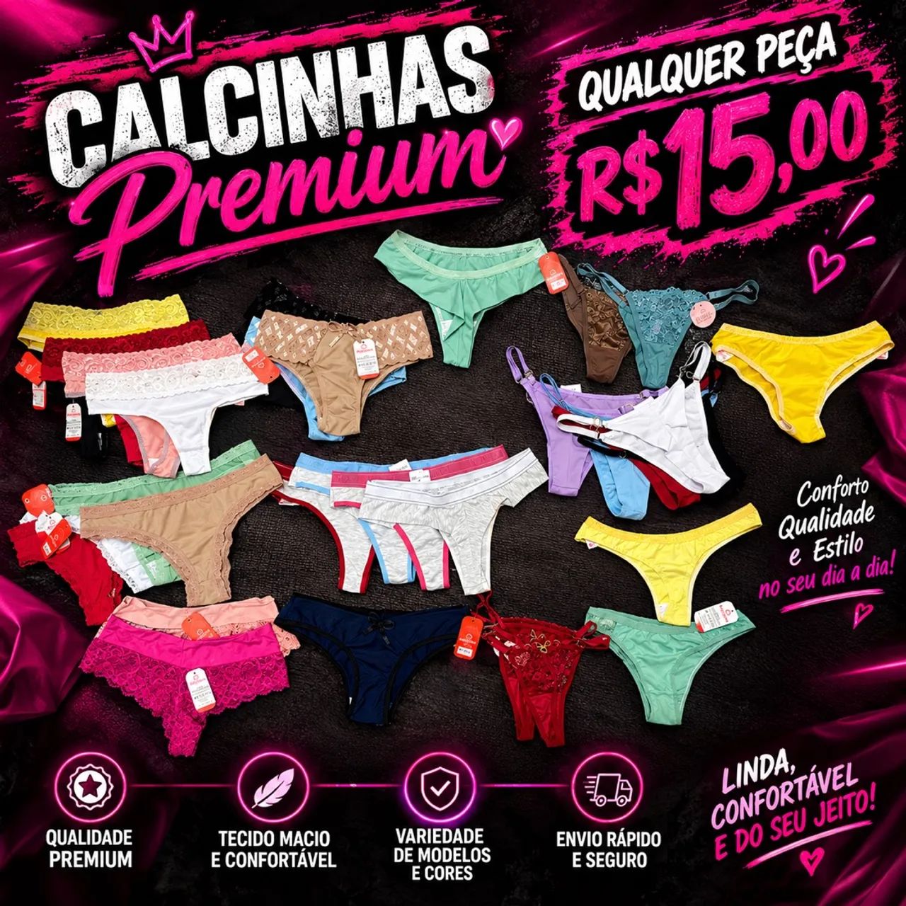 Calcinhas Premium 