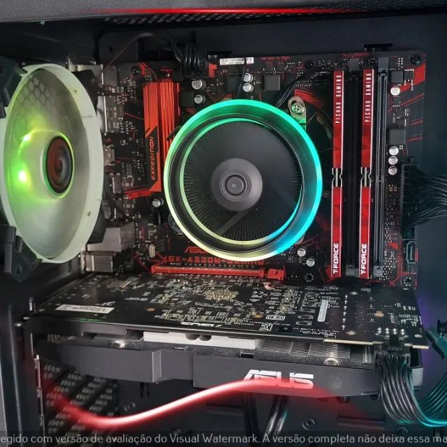 Computador Gamer Ryzen 5 3600, RX 580 8GB, 16GB RAM, SSD 240GB, HD 1TB - Foto 3