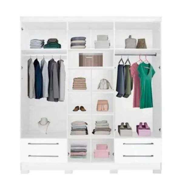 Promoção Guarda Roupa Branco 6 portas - 23/02/26 - Foto 3