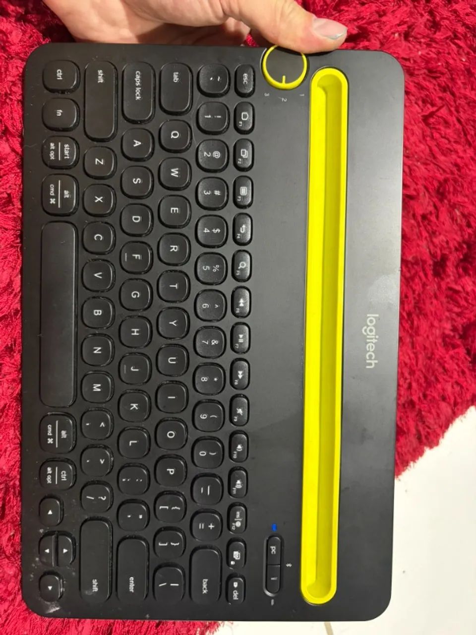 Teclado sem fio Logitech K480 c/Suporte Integrado para Smartphone e Tablet, Bluetooth  - Foto 3