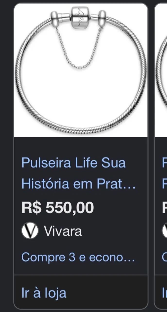 Pulseira Vivara Life prata 925 - Foto 4
