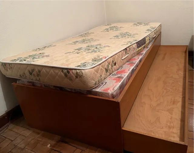 Bicama de Madeira com 2 Colchões - Foto 4