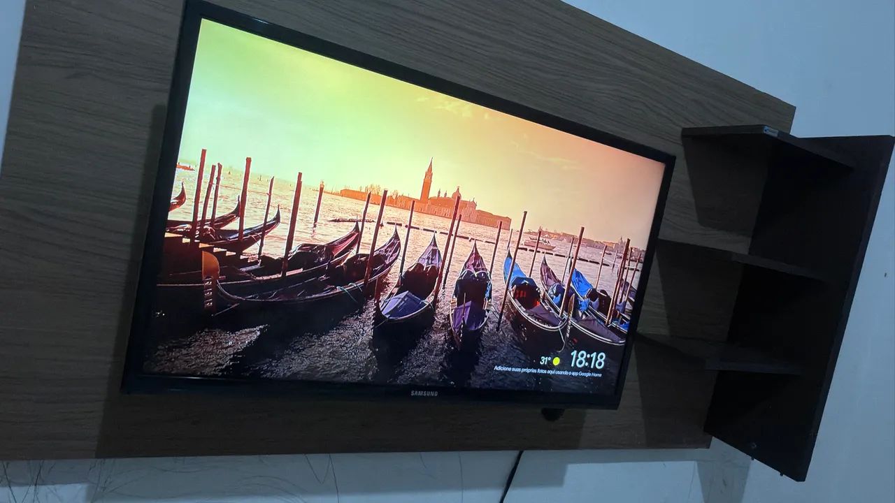 Tv 32 polegadas Samsung com chromecast google e painel  - Foto 5