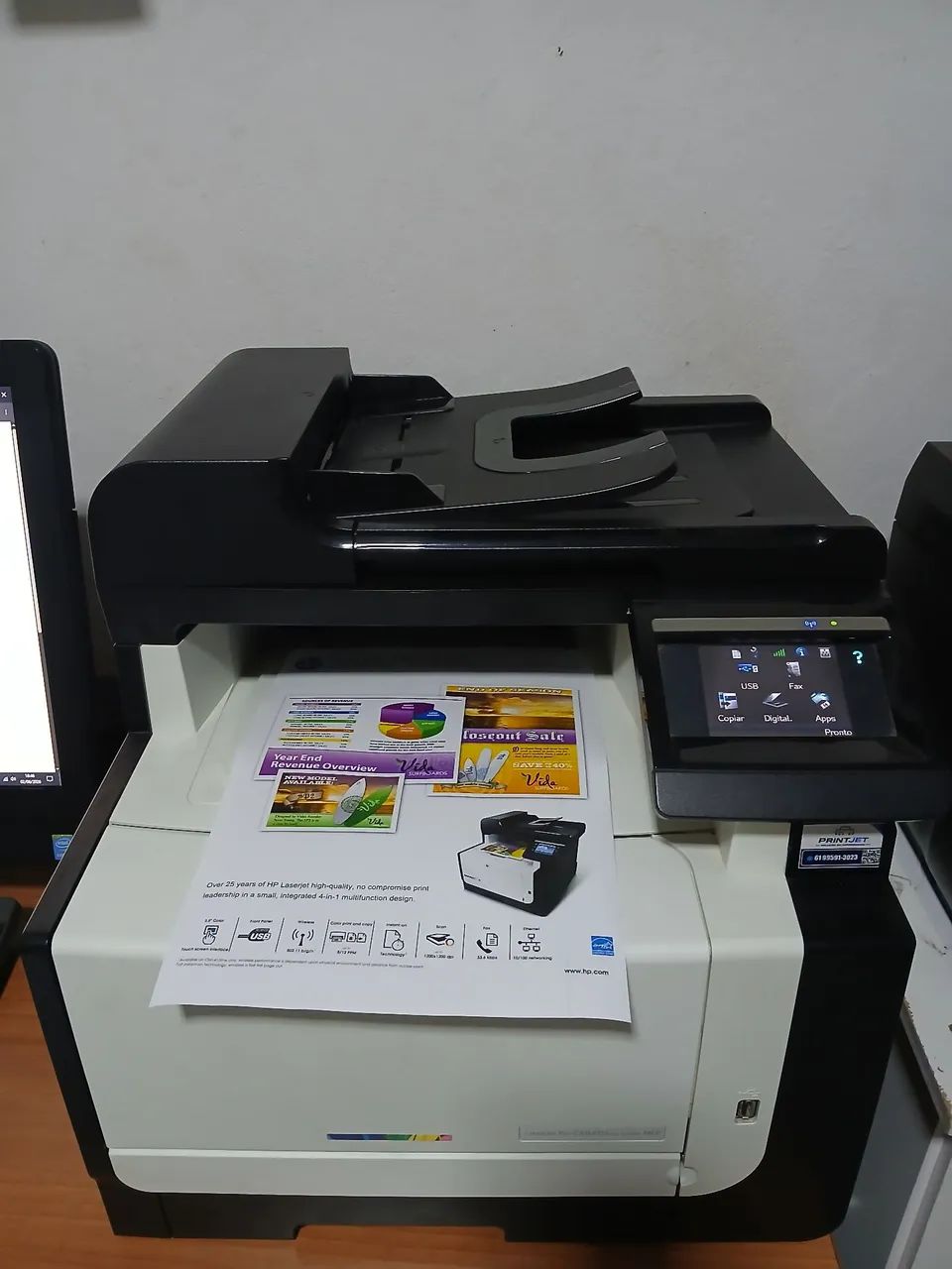 Hp laser colorida cm1415 wifi  - Foto 3