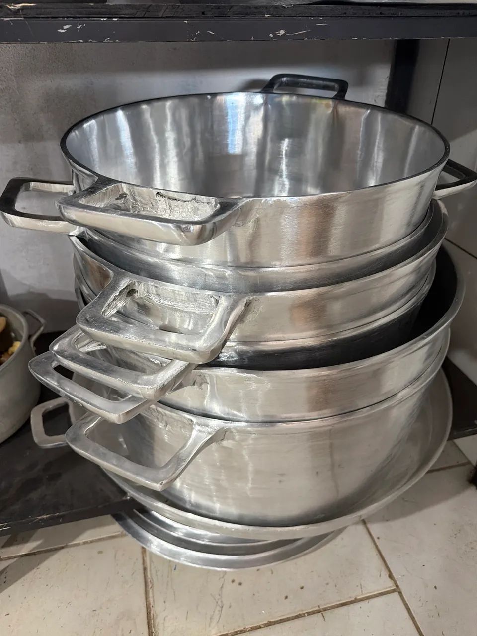 Panelas de alumínio batido 