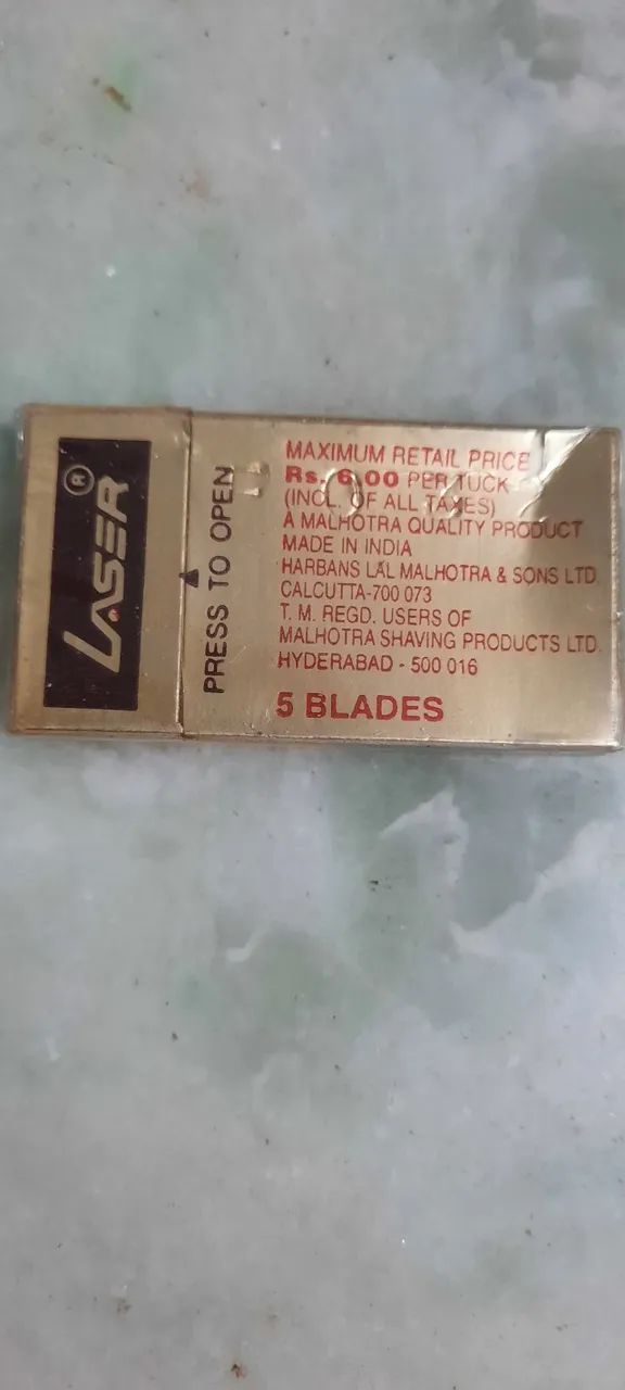 Lâminas  de  Barbear  Lazer  Stainless  Antiga - Foto 2
