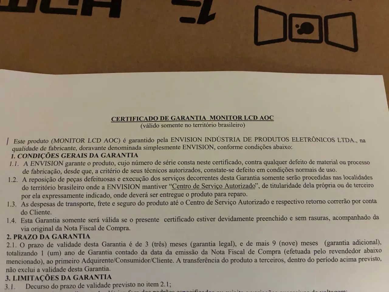 Monitor Aoc 215  120hz 1ms Gaming Hdmi Vga 22b35hm23 Preto 127/220v - Foto 2