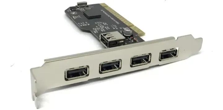 Placa pci expansao usb 5 portas usb 