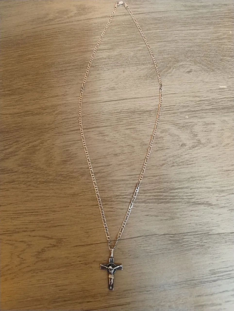 Cordão de prata com pingente crucifixo  - Foto 5