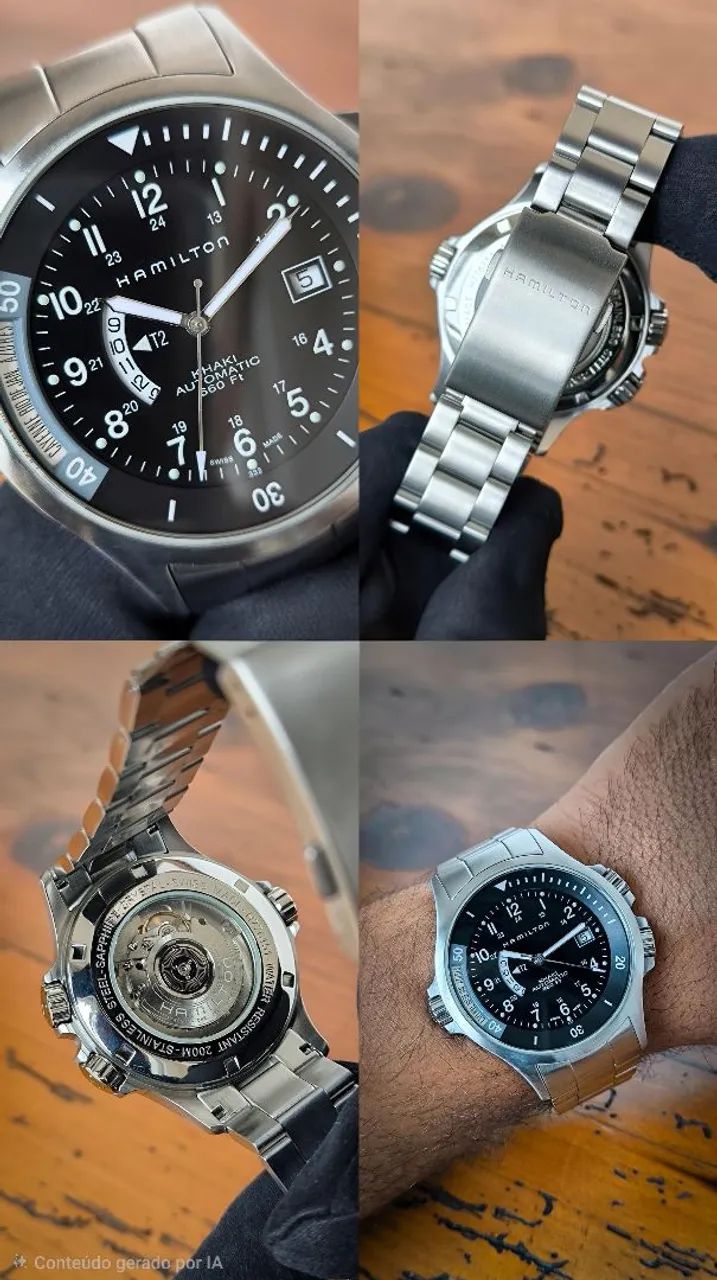 Hamilton Khaki Navy GMT Automático - Foto 2