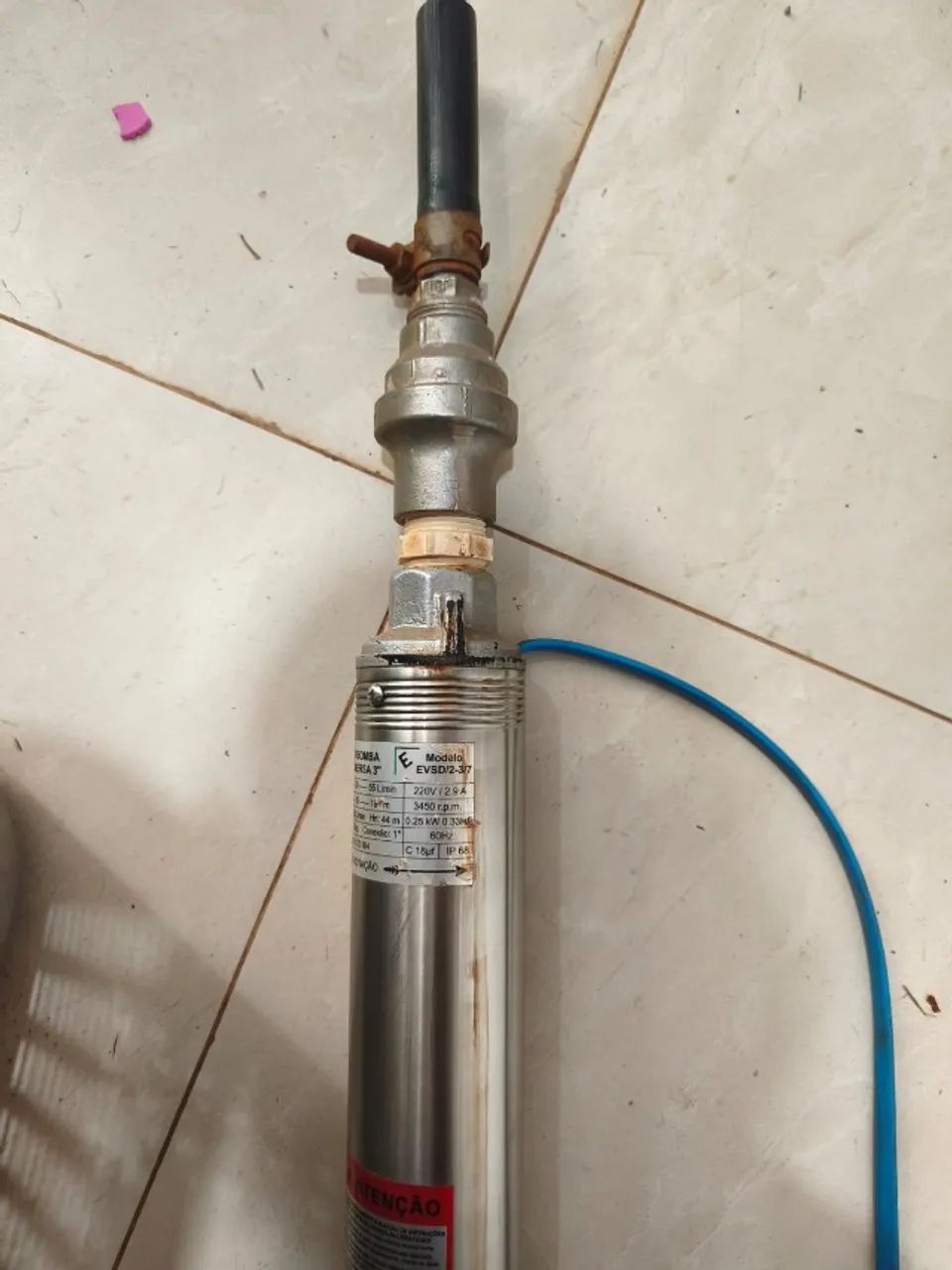  Bomba Submersa 3 Polegadas 220V - 1/3 CV - Foto 2