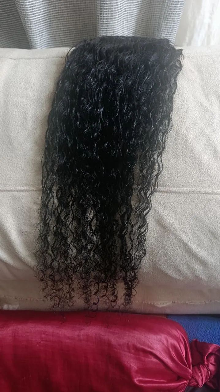 Cabelo humano cacheado 65cm - Foto 2