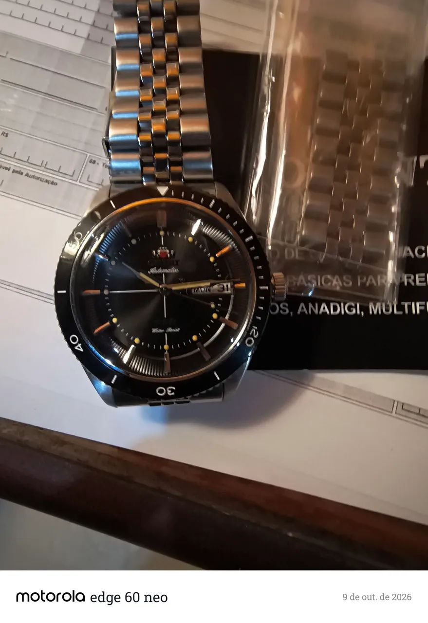 Relógio Orient yn6 100m Semi Novo! 