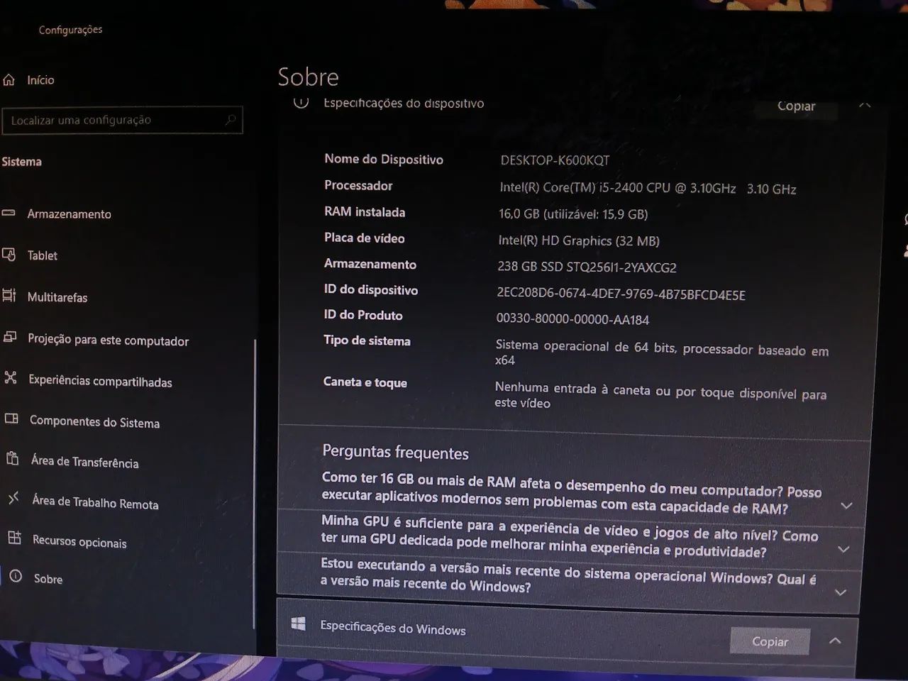 Pc com monitor para trabalho e estudo - Foto 4