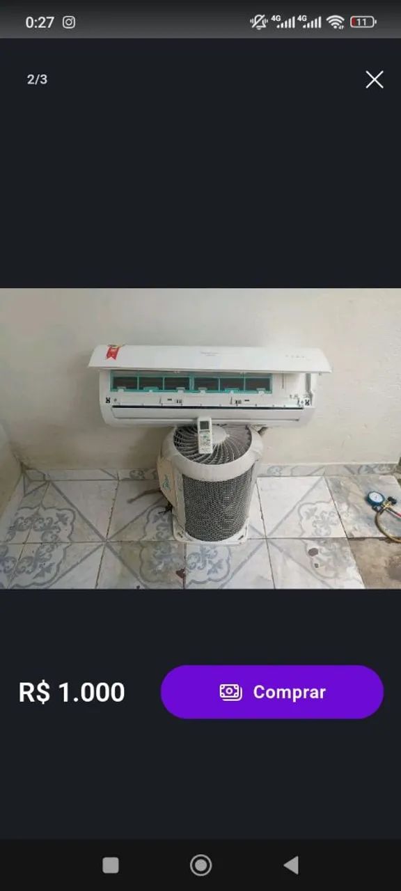 Split 12000 BTUs com instalação simples grátis e garantia de 06 meses  - Foto 2