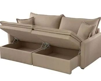 Sofá Cama Baú 2,10m D28 Lê Estofados  - (Entregamos)!! - Foto 3
