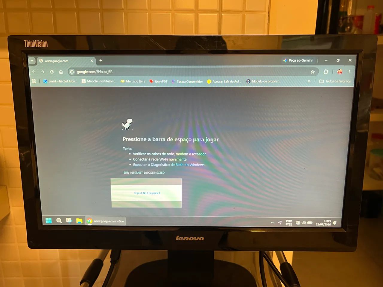 Monitor Lenovo LED 19.5 E2003Ba - Foto 4