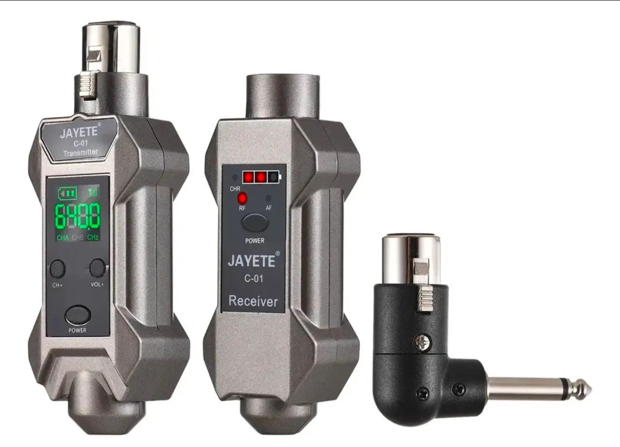 Transmissor/ Receptor Wifi Para microfone Jayete<br>Microfone C01 Jayete<br>Microfone C01 Jayete