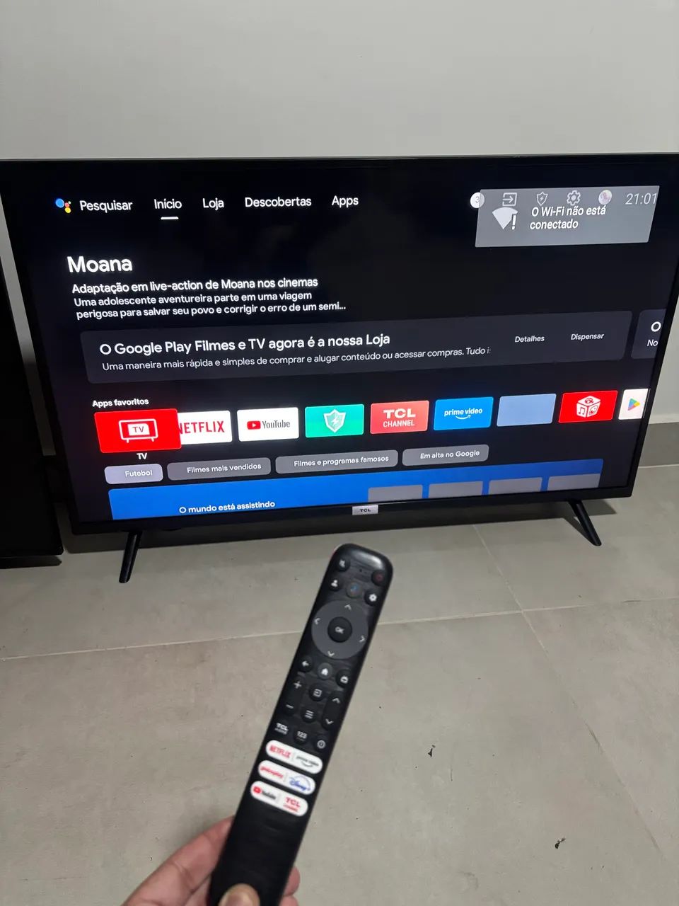 Smart TV TCL 43 Polegadas | Completa de aplicativos 