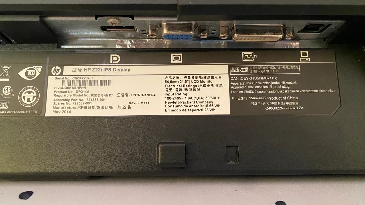 Monitor HP Z22i 21.5 pol - Foto 4