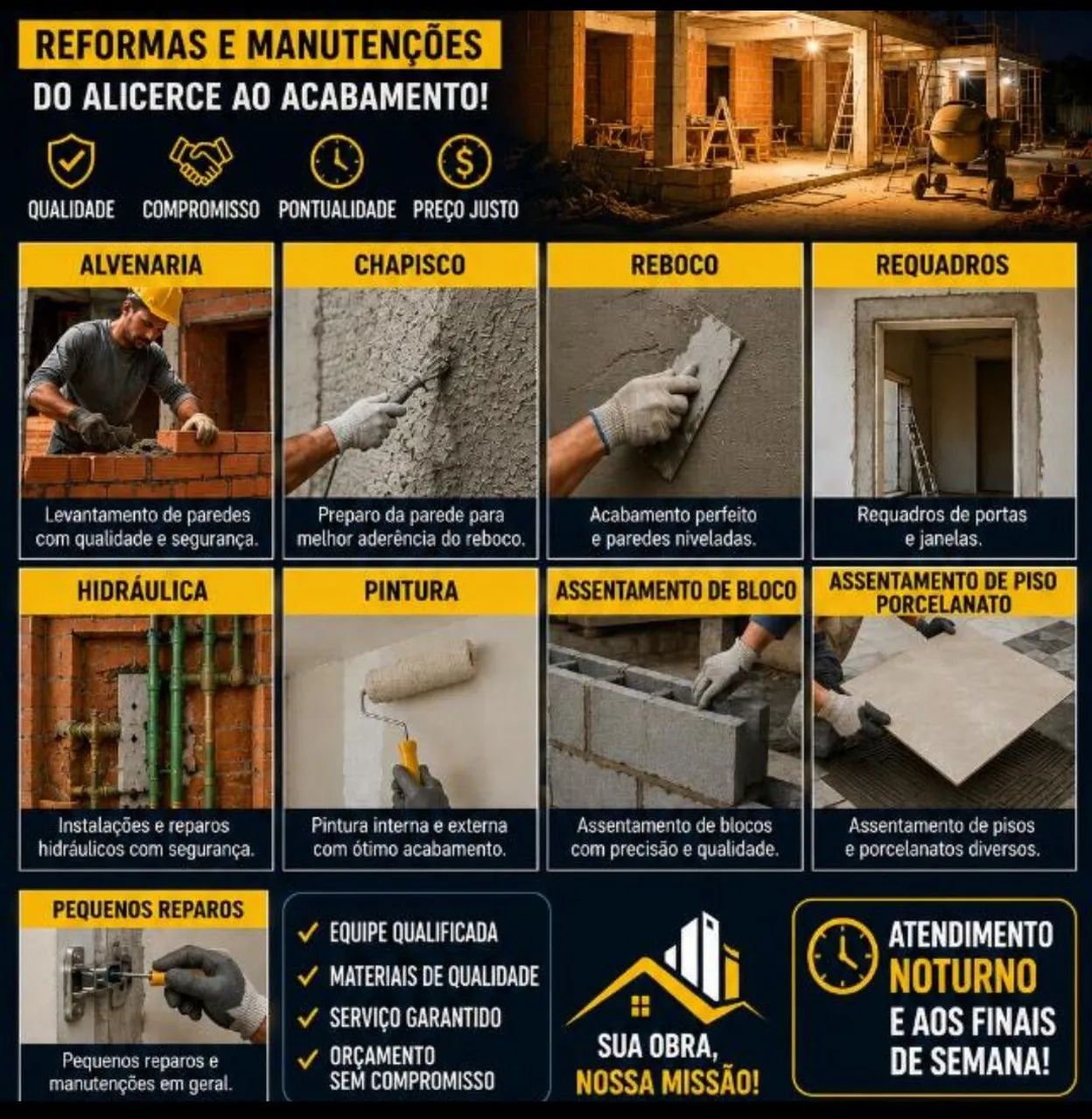Construções e reformas manutenções 