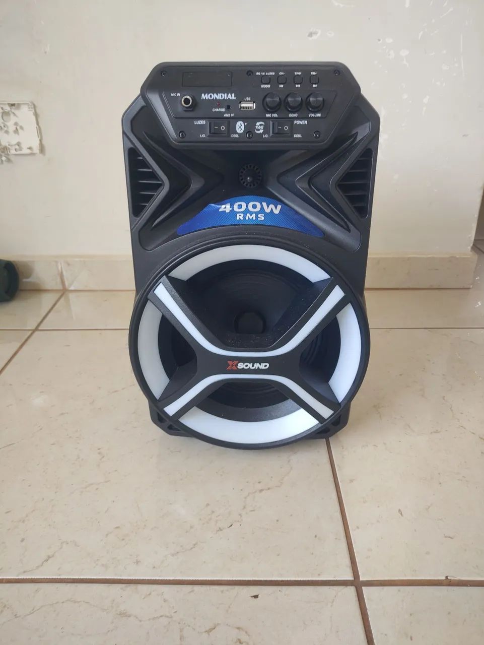 Caixa som residência moldial bivolt 400rms  - Foto 5