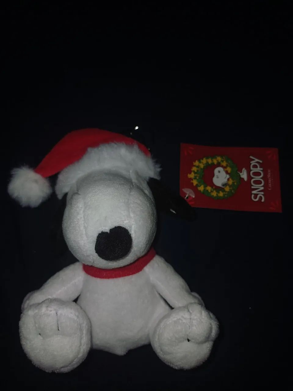 Chaveiro Pelúcia Snoopy Natalino (Cacau Show)