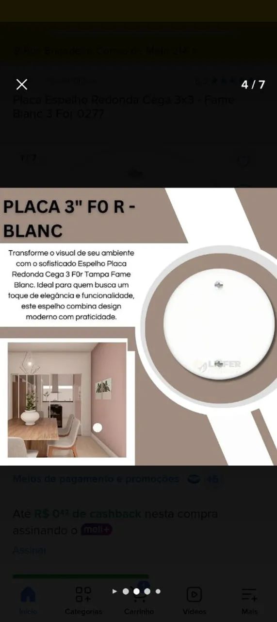 20 placas Cegas Fame Redonda 3 polegadas novas  - Foto 3