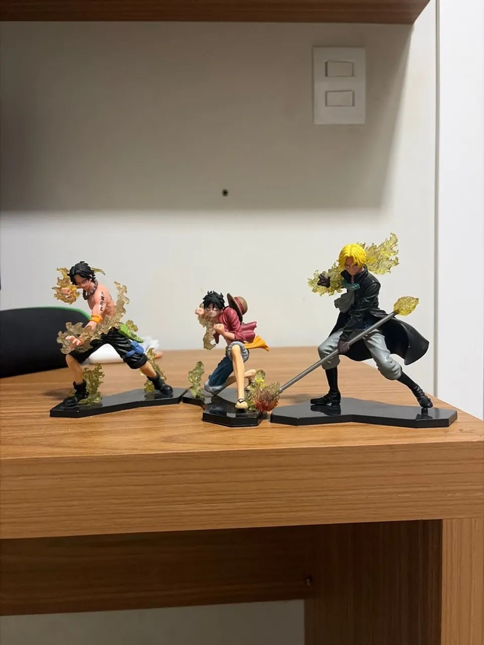 Trio Action Figures One Piece - Luffy, Ace e Sabo