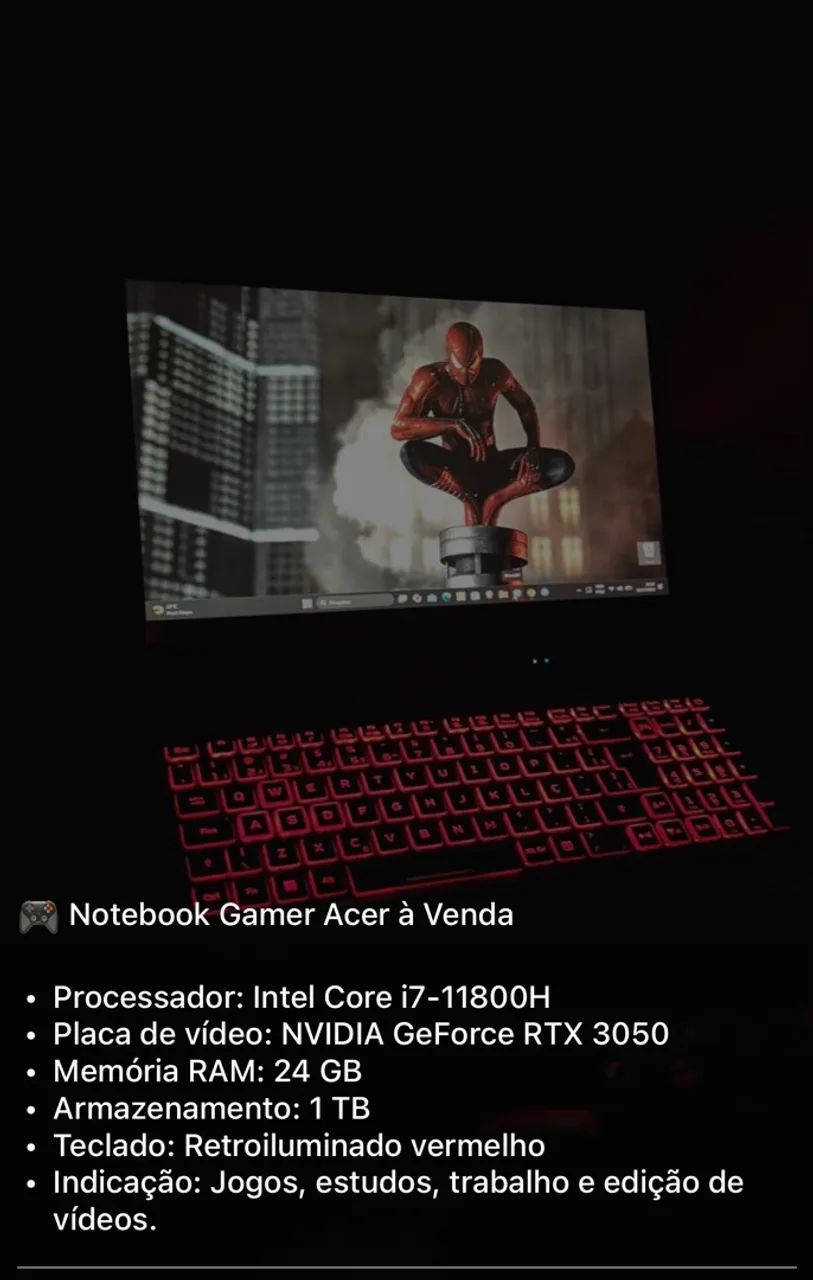 Notebook Acer Nitro 5 - Foto 3