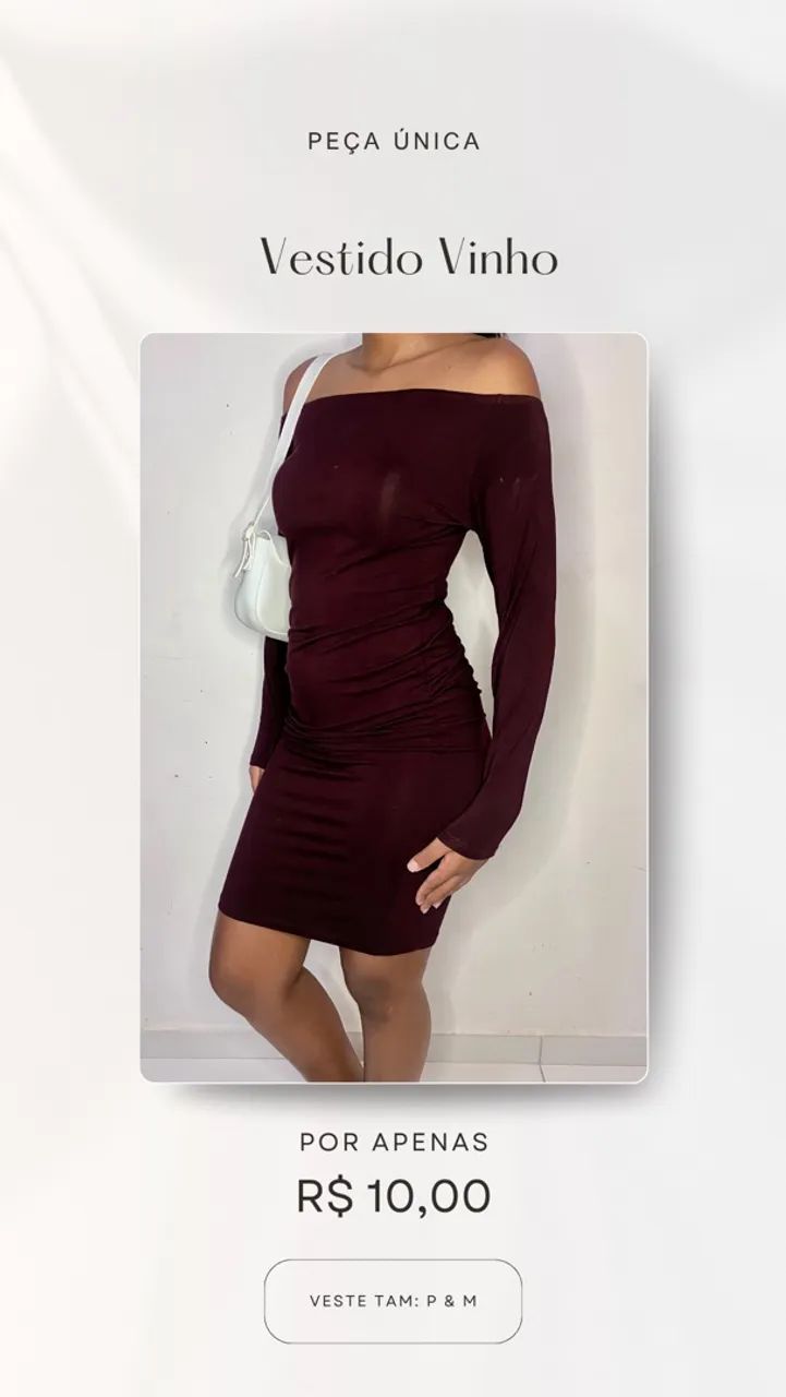 Vestido Vinho - Foto 3