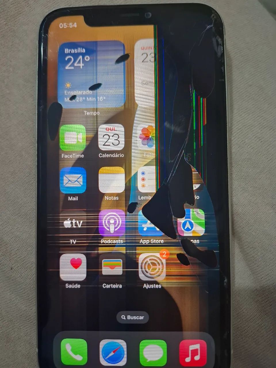 Iphone 11 - tela da frente quebrada  - Foto 2