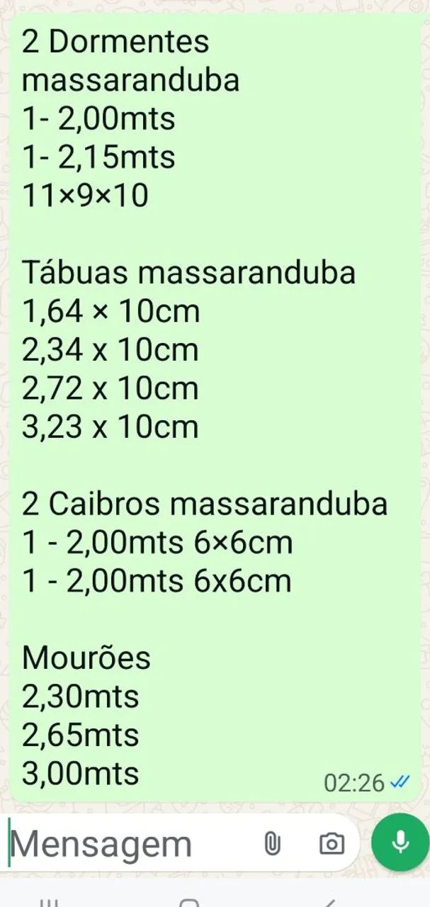 Madeiras usadas  - Foto 4
