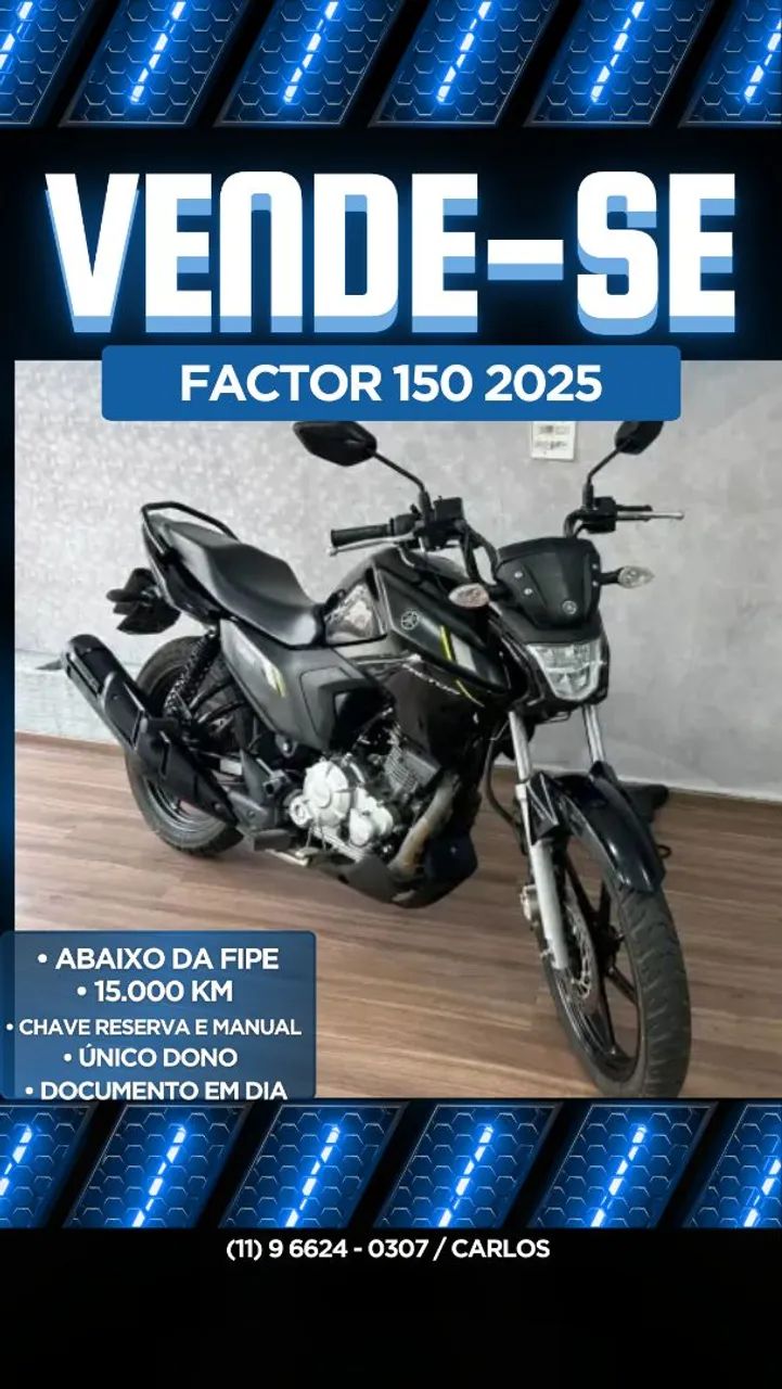 Yamaha Factor YBR 150cc 2025 Preta