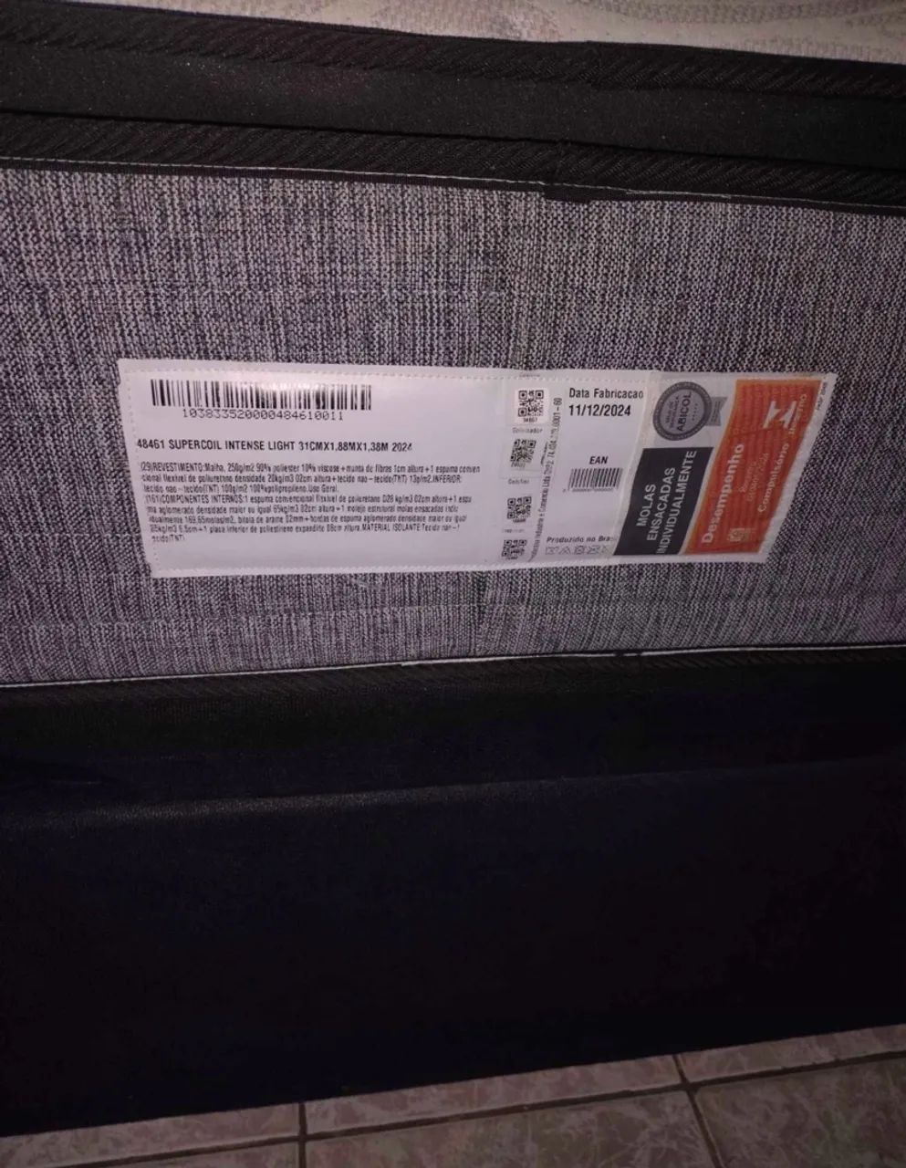 Cama Box Casal Com Baú + Colchão Molas Ensacadas Supercoil - Foto 3