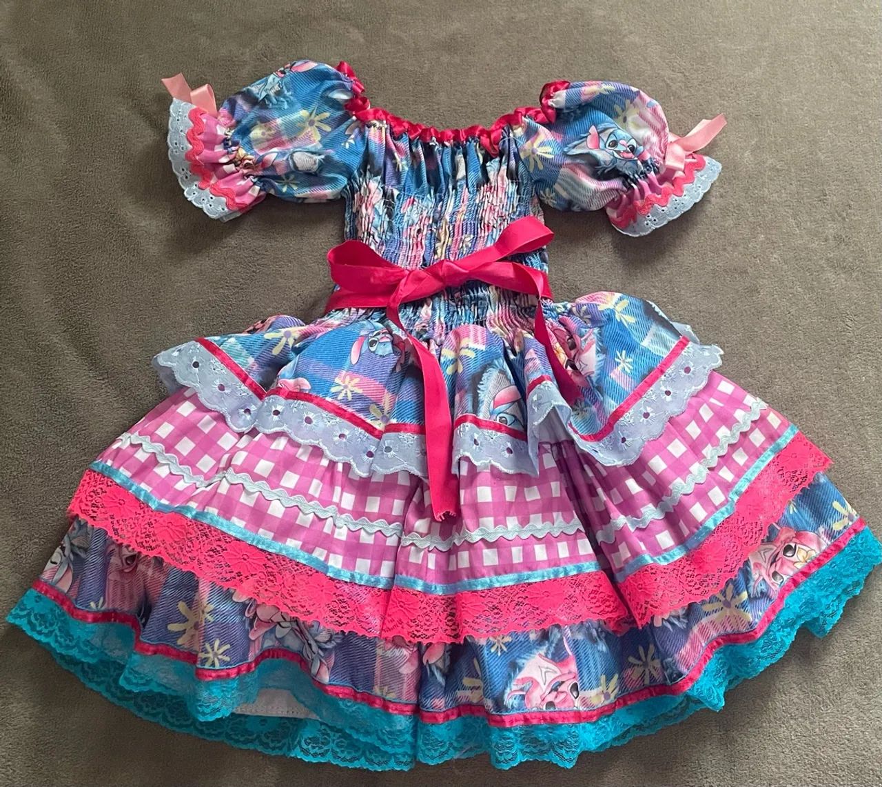 Vestido junino Stitch - Foto 3