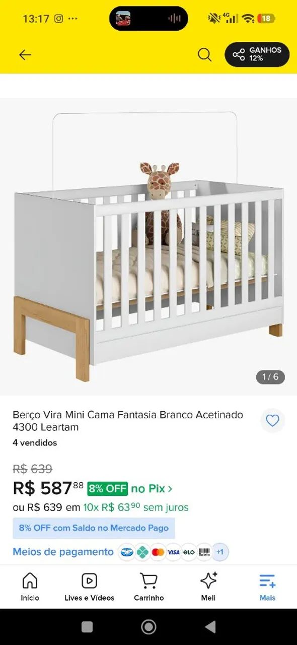 Berço com colchão  - Foto 3
