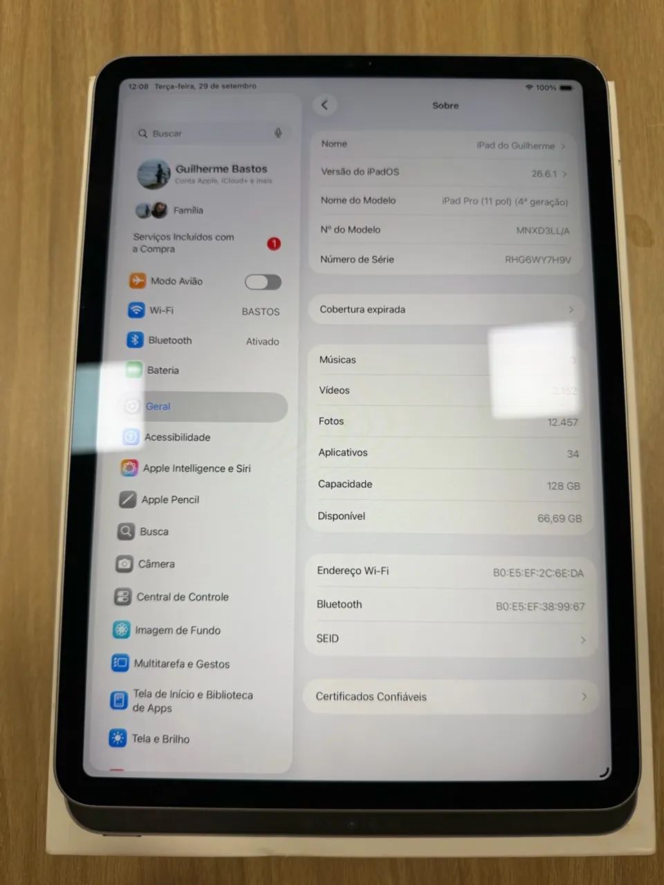 iPad Pro 11,  4ª Geração M2 128GB Wi-Fi + Caixa Original - Foto 3