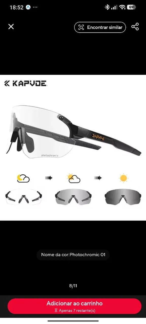 Óculos ciclismo corrida skate lentes fotocromática zero top