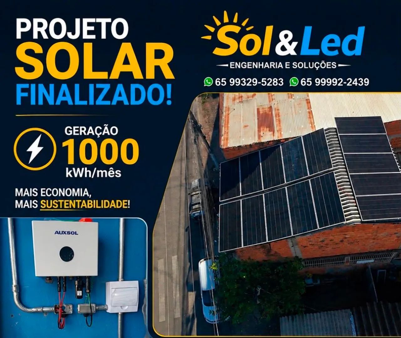 Tela Pombo, Placa Solar, Padrão energia, serviço elétrico! - Foto 3