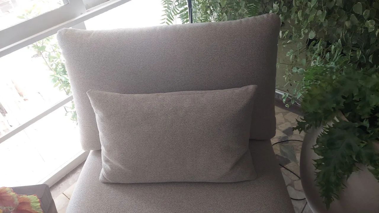 Promoção dia dos namorados! Chaise linho cinza - Foto 3