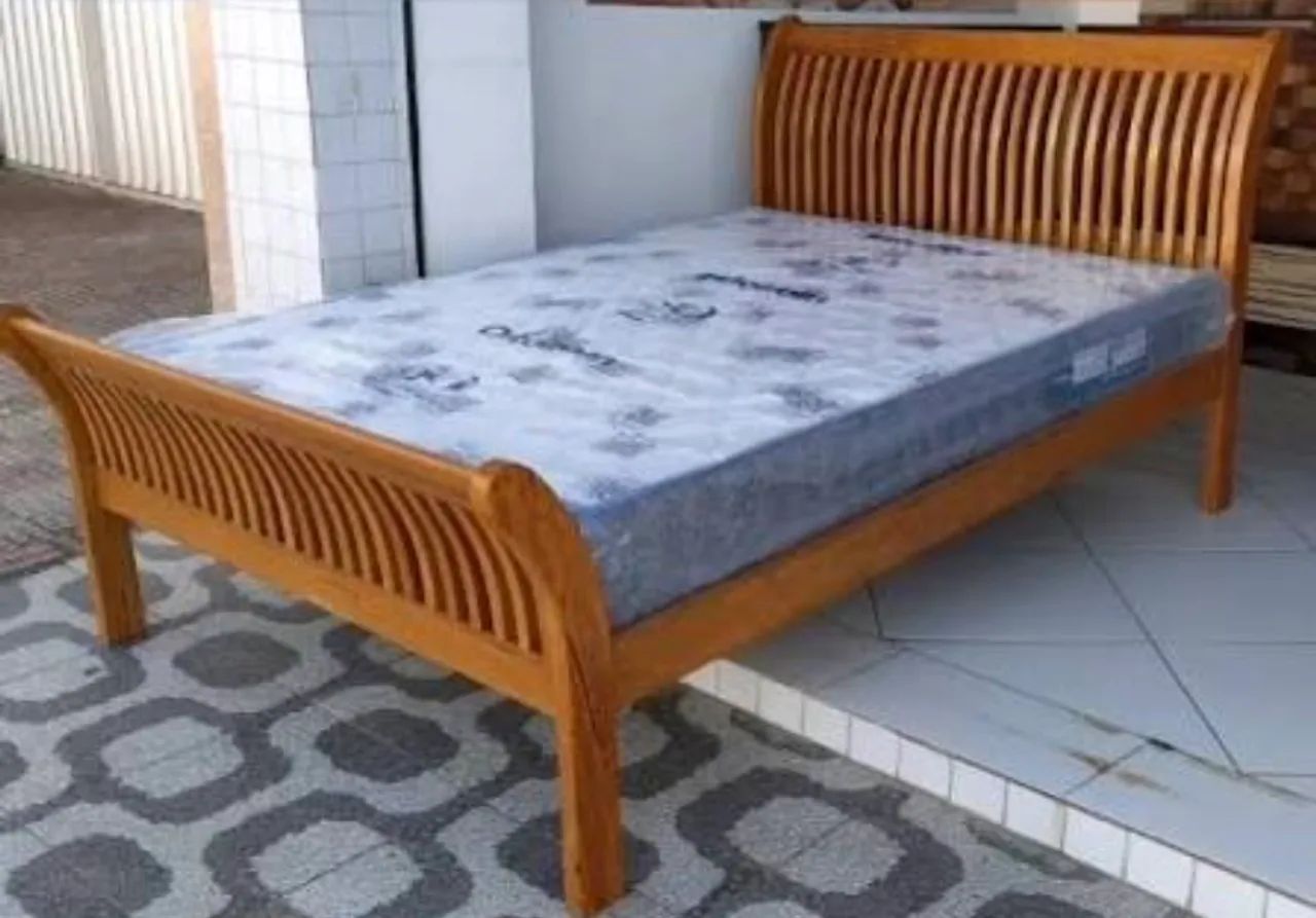 CAMA MADEIRA DE GRAVATA CASAL  - Foto 2