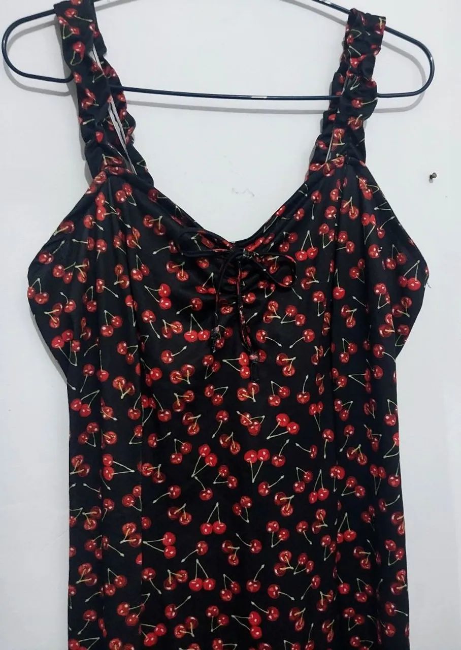 Vestido cerejas - Tam M - Foto 2