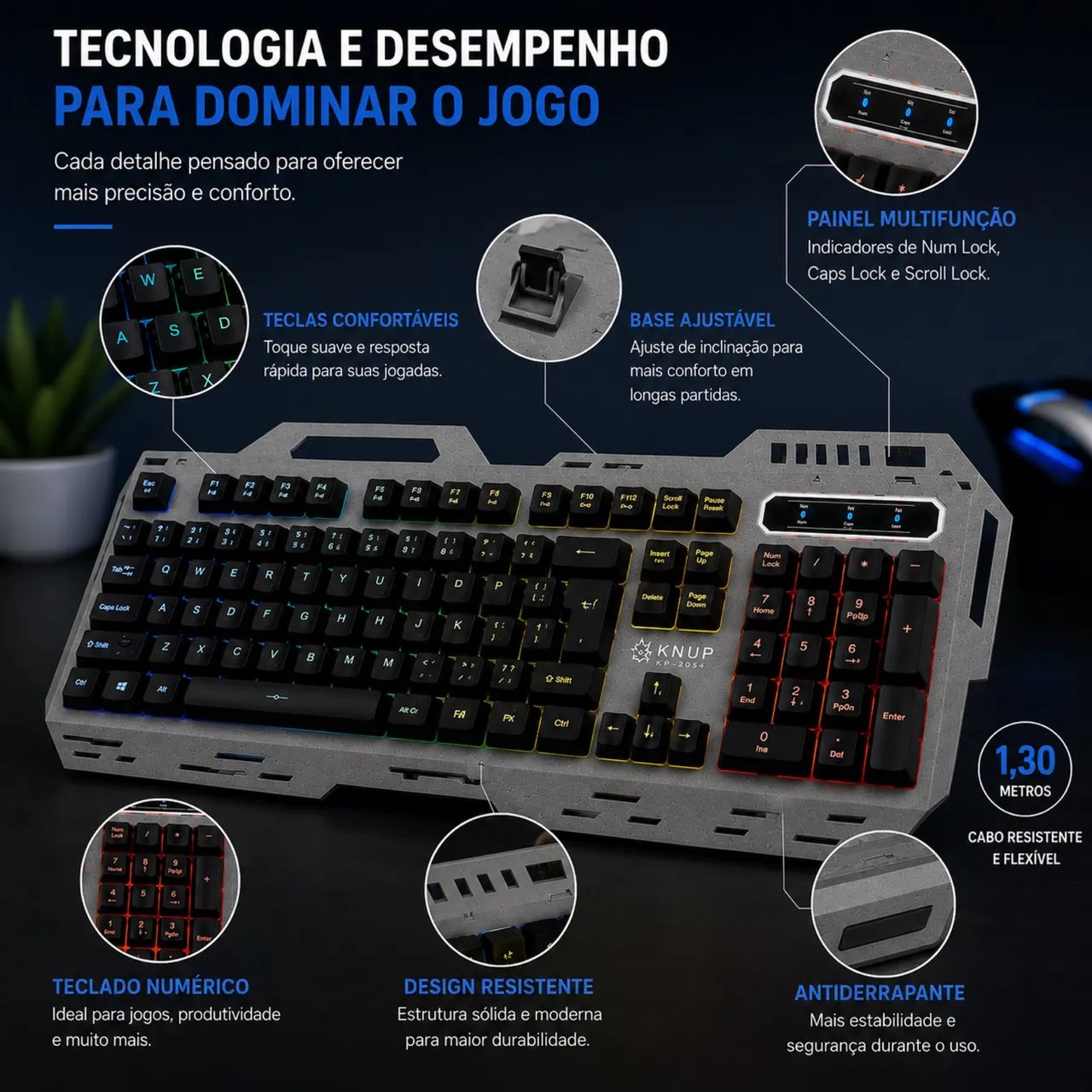 Teclado e mouse gamer 