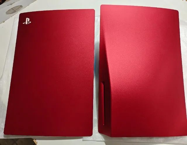 Abas PS5 fat original vermelho Volcanic Red, parcelo no cartão - Foto 2